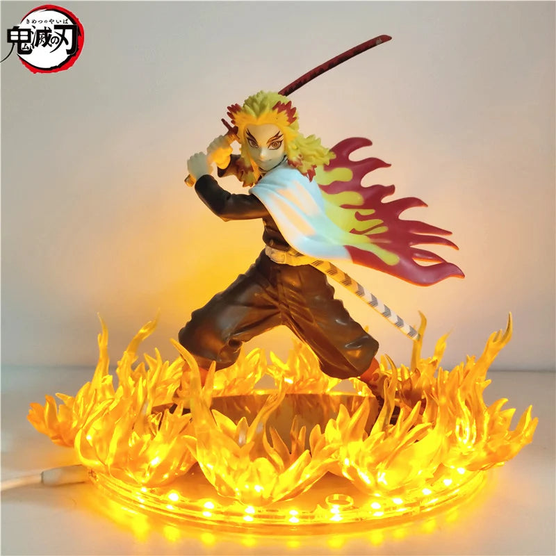 Demon Slayer Figures Rengoku Kyoujurou Fire Led