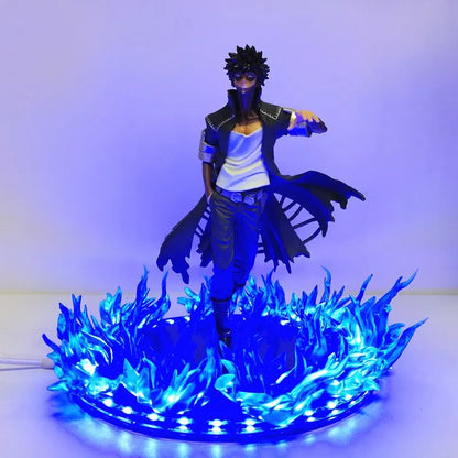 My Hero Academia Figure Dabi Blue Fire Scene DIY Led