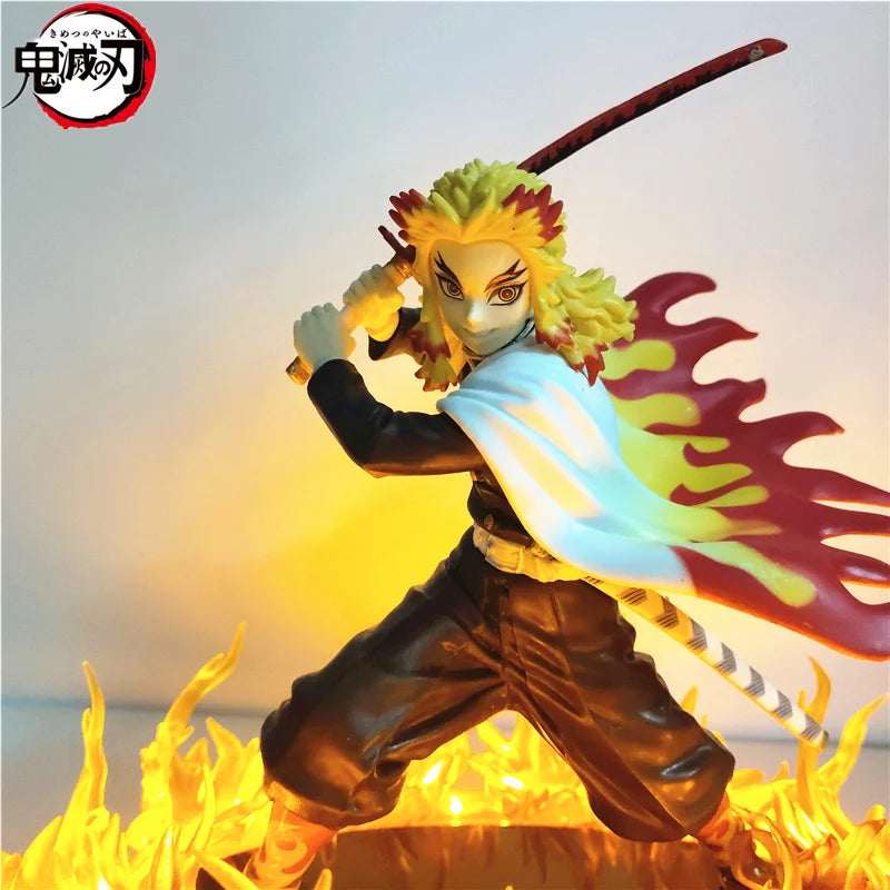 Demon Slayer Figures Rengoku Kyoujurou Fire Led