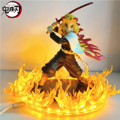 Demon Slayer Figures Rengoku Kyoujurou Fire Led