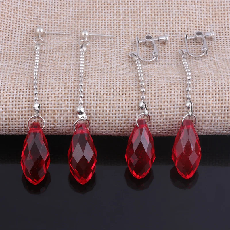 Hunter x Hunter Big Size Red Kurapika Kurta Earrings