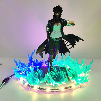 My Hero Academia Figure Dabi Blue Fire Scene DIY Led