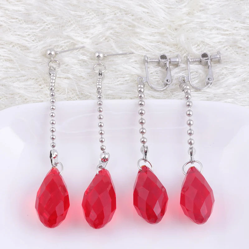 Hunter x Hunter Big Size Red Kurapika Kurta Earrings