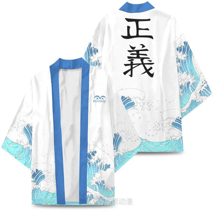 Anime One Piece Cosplay Costume Cloak Kimono Cardigan Robe Print Casual Coat Clothes