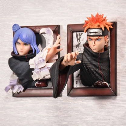 Naruto Anime Pain and Konan Action Akatsuki Photo Frame Exquisite Ornaments