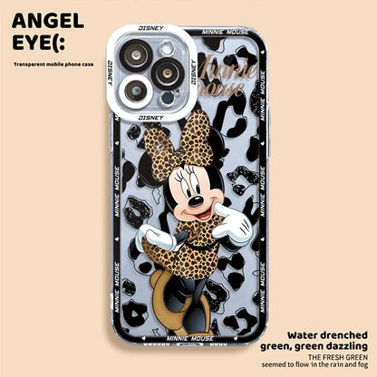 Disney Mickey Minnie Phone Case for iPhone 14 Plus XR X 13 Pro Max 12 Mini 11 Pro XS Max 15 Plus 15 Cover