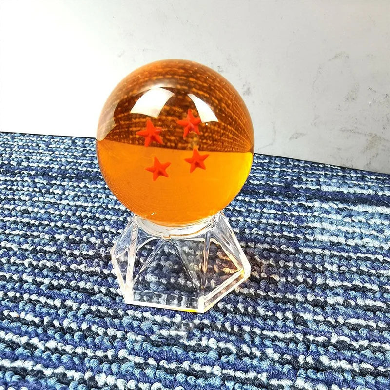 4.3 5.7 Cm Dragon Ball Z Crystal Ball Anime Figure 1 2 3 4 5 6 7 Star Dragon Balls with Stand