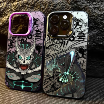 Kaiju No 8 Kafka For iPhone 15 14 13  Pro Max  Fashion Colorful Silver Phone Case