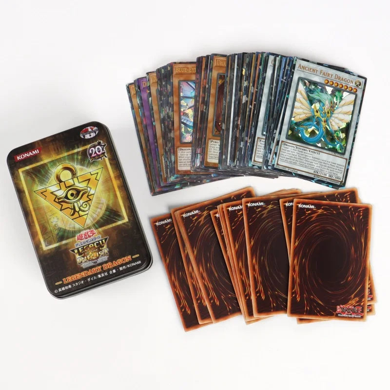 72PCS Yugioh Cards with Tin Box Yu Gi Oh Card Holographic English Version