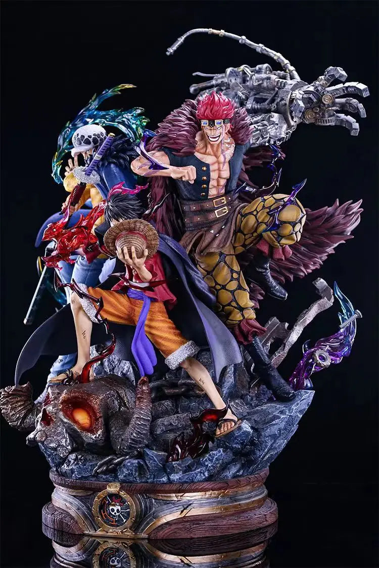 One Piece Luffy Anime Figure Eustass Kid Trafalgar D Water Law Action Figure Statue Model Decoration