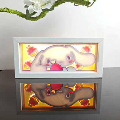 anime Atmosphere Night Light Paper Carving Light Paper-Cut Light