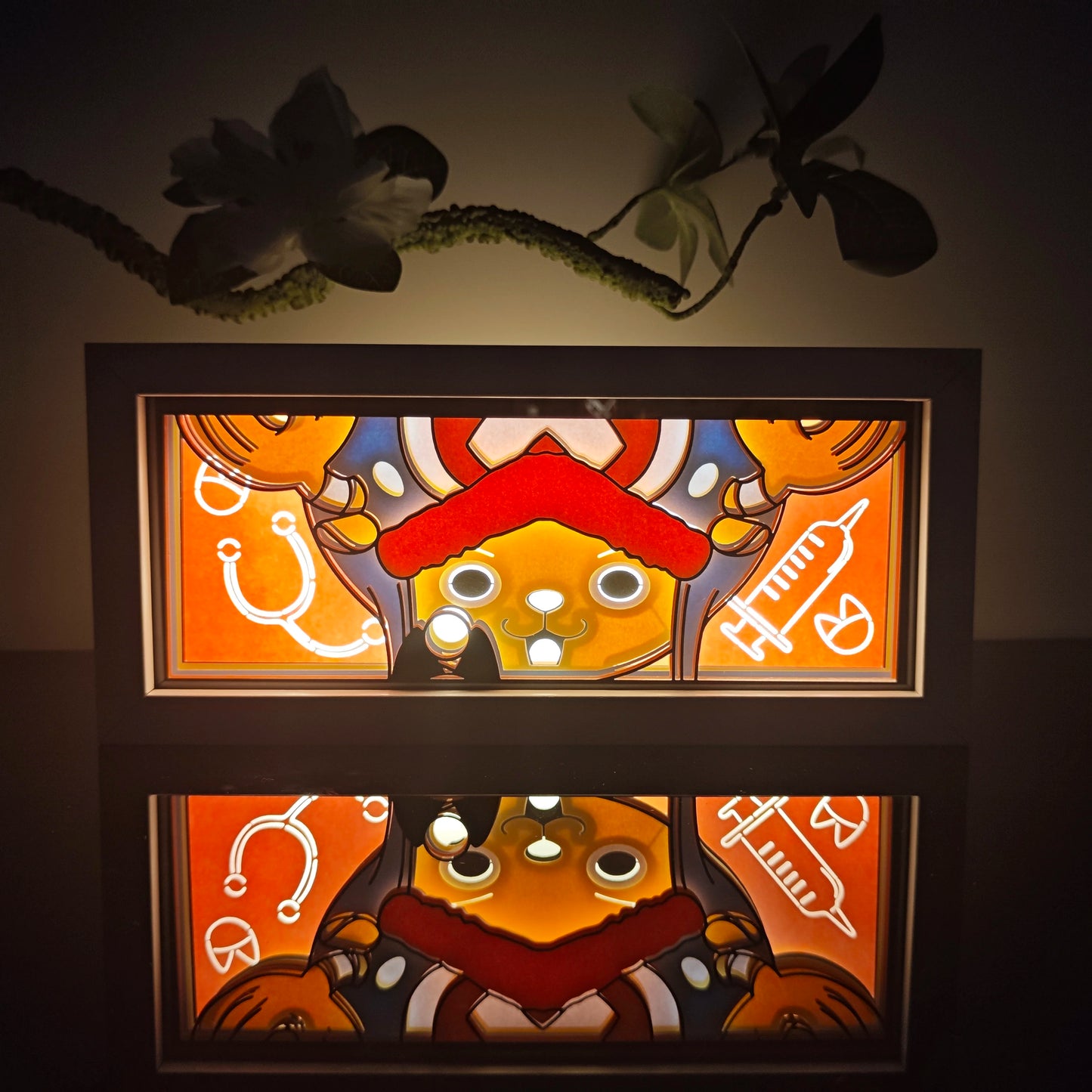 anime Atmosphere Night Light Paper Carving Light Paper-Cut Light