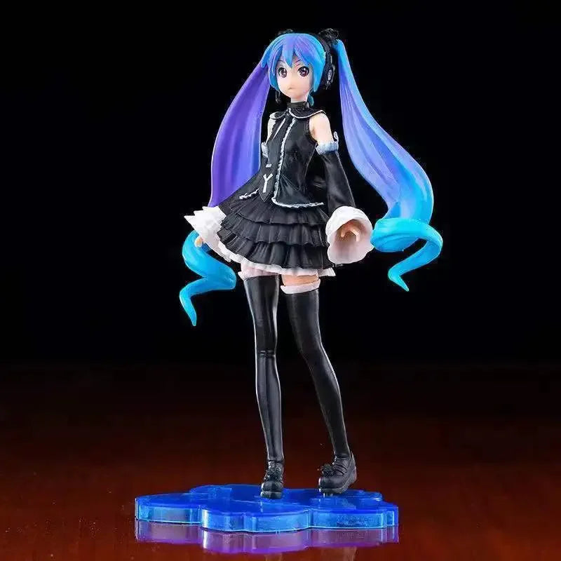 Anime Miku Cute Kawaii Virtual Singer Manga Statue Pvc Action Figure 15~25cm