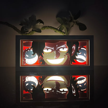 anime Atmosphere Night Light Paper Carving Light Paper-Cut Light