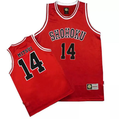 1-15 Anime Shohoku School Basketball Team Slam Dunk Jersey Cosplay