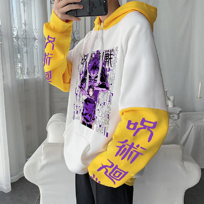 Jujutsu Kaisen Okkotsu Yuta Printed Hooded Men Women Oversized Hoodies Manga Sweatshirt