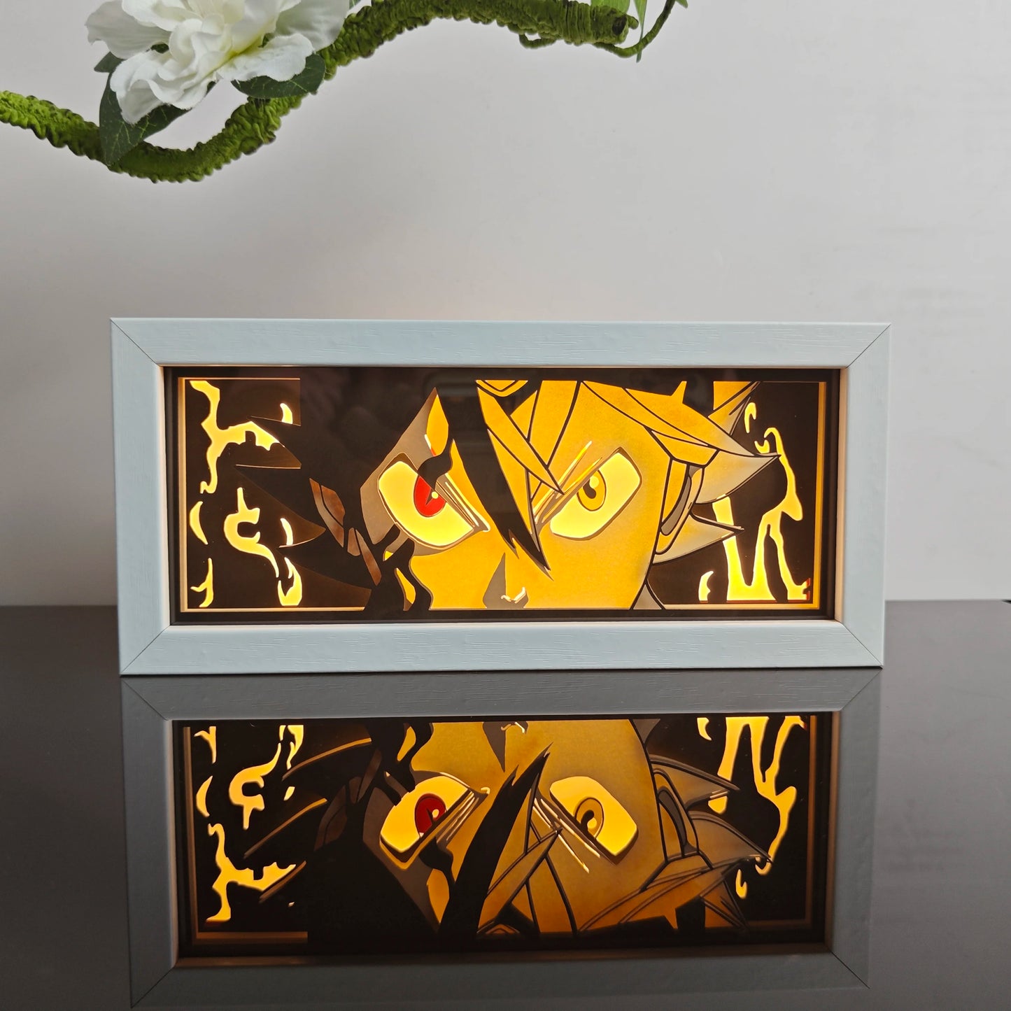 anime Atmosphere Night Light Paper Carving Light Paper-Cut Light