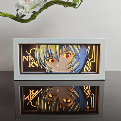 anime Atmosphere Night Light Paper Carving Light Paper-Cut Light