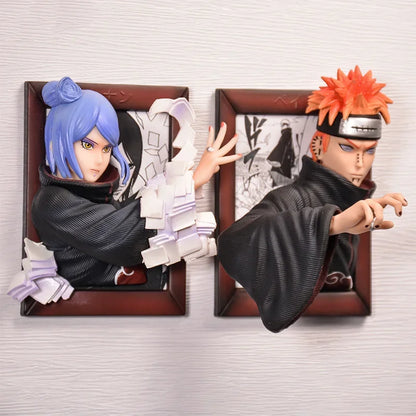 Naruto Anime Pain and Konan Action Akatsuki Photo Frame Exquisite Ornaments