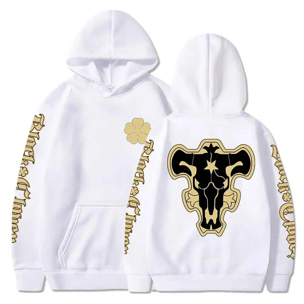 Black Clover Black Bulls Squad Emblem Hoodies Comfortable Long Sleeves Sweatshirts Men Women Casual