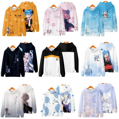 Re:Zero Natsuki Subaru Hoodies Women Men