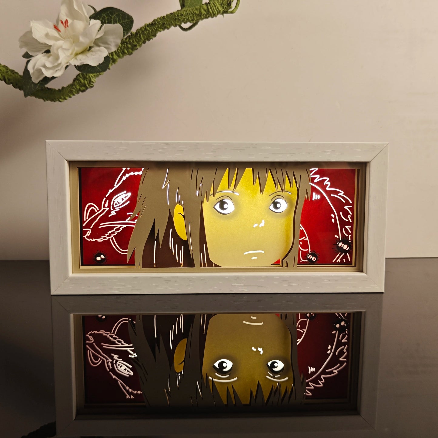 anime Atmosphere Night Light Paper Carving Light Paper-Cut Light