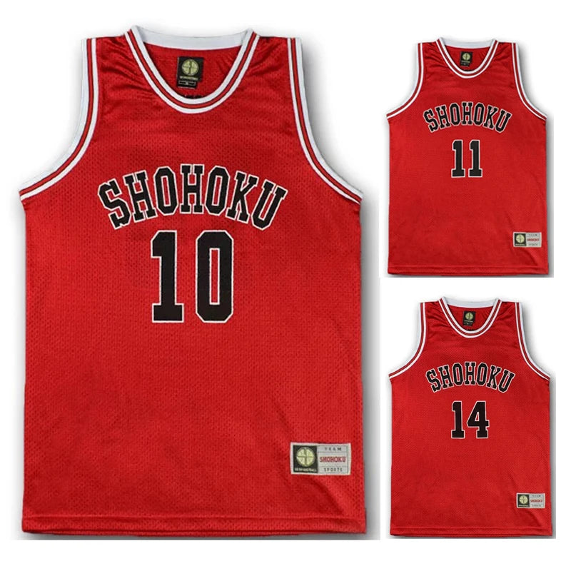 1-15 Anime Shohoku School Basketball Team Slam Dunk Jersey Cosplay