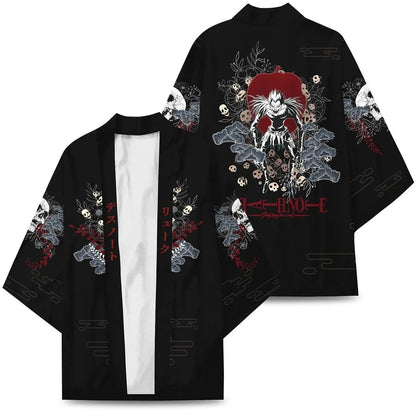 Anime One Piece Cosplay Costume Cloak Kimono Cardigan Robe Print Casual Coat Clothes