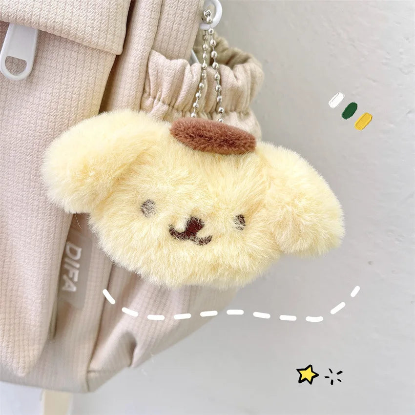 Sanrio Hello Kitty Stuff Plush Keychain My Melody Kuromi Cinnamoroll