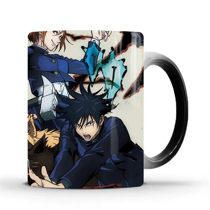 Anime Jujutsu Kaisen Color Changing Mug Coffee Cup Magic Ceramic Cups