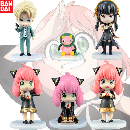 Spy X Family Chibi Action Figure Anya Yor Loid Forger  Cute Kawaii