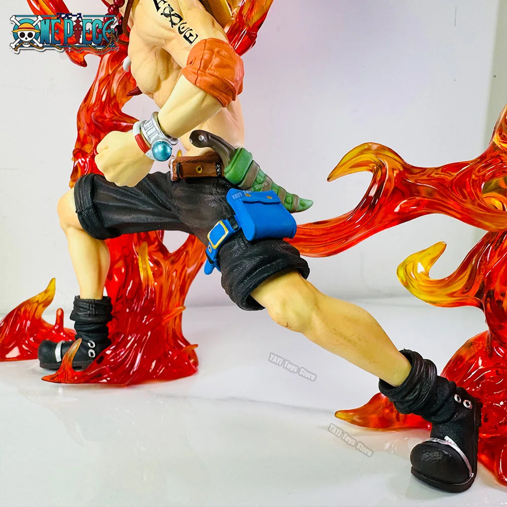 30cm One Piece Anime Figure Fireball Portgas D Ace