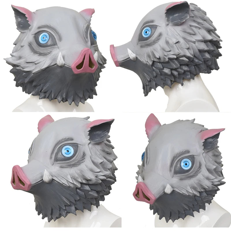 Anime  Inosuke Cosplay Costume Wild Boar Mask