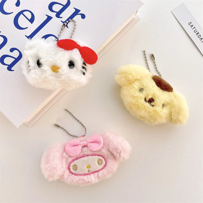 Sanrio Hello Kitty Stuff Plush Keychain My Melody Kuromi Cinnamoroll