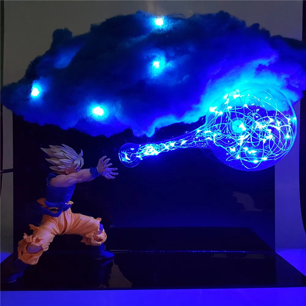 Dragon Ball Z Anime Figures Son Goku Spirit Bomb Led, Super Saiyan Attack