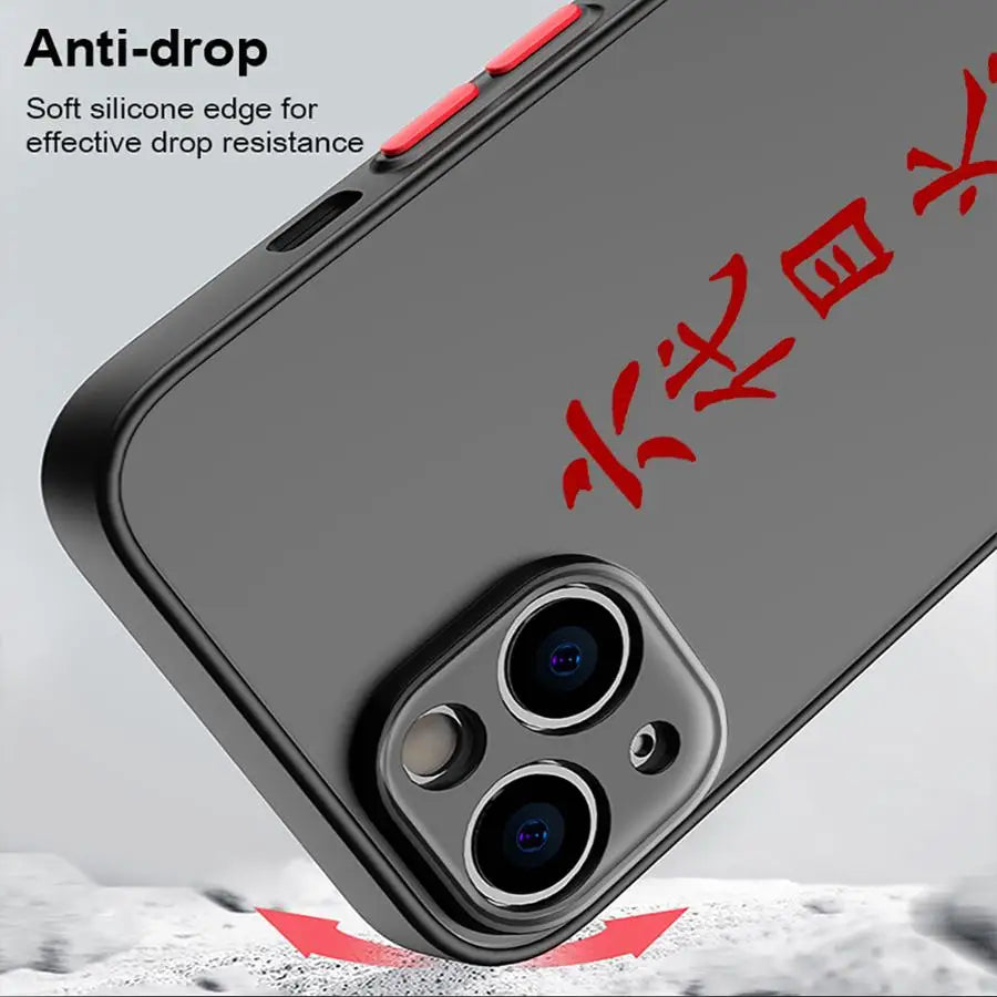 Narutos Namikazes Phone Case for Apple iPhone XR 12 14 Pro 16 7 8 Plus 13 Mini XS Max 11 Pro 15ProMax SE Matte Shockproof Cover