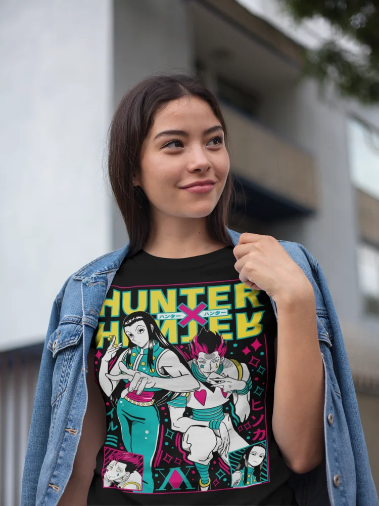 Hunter X Hunter T-Shirt Gon Killua Hisoka Anime Manga Unisex Tshirt Soft Tee