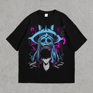 Solo Leveling T-Shirt - Anime Shirt Webtoon Tee - Smiling Statue Shirt  Jin Woo Solo Leveling