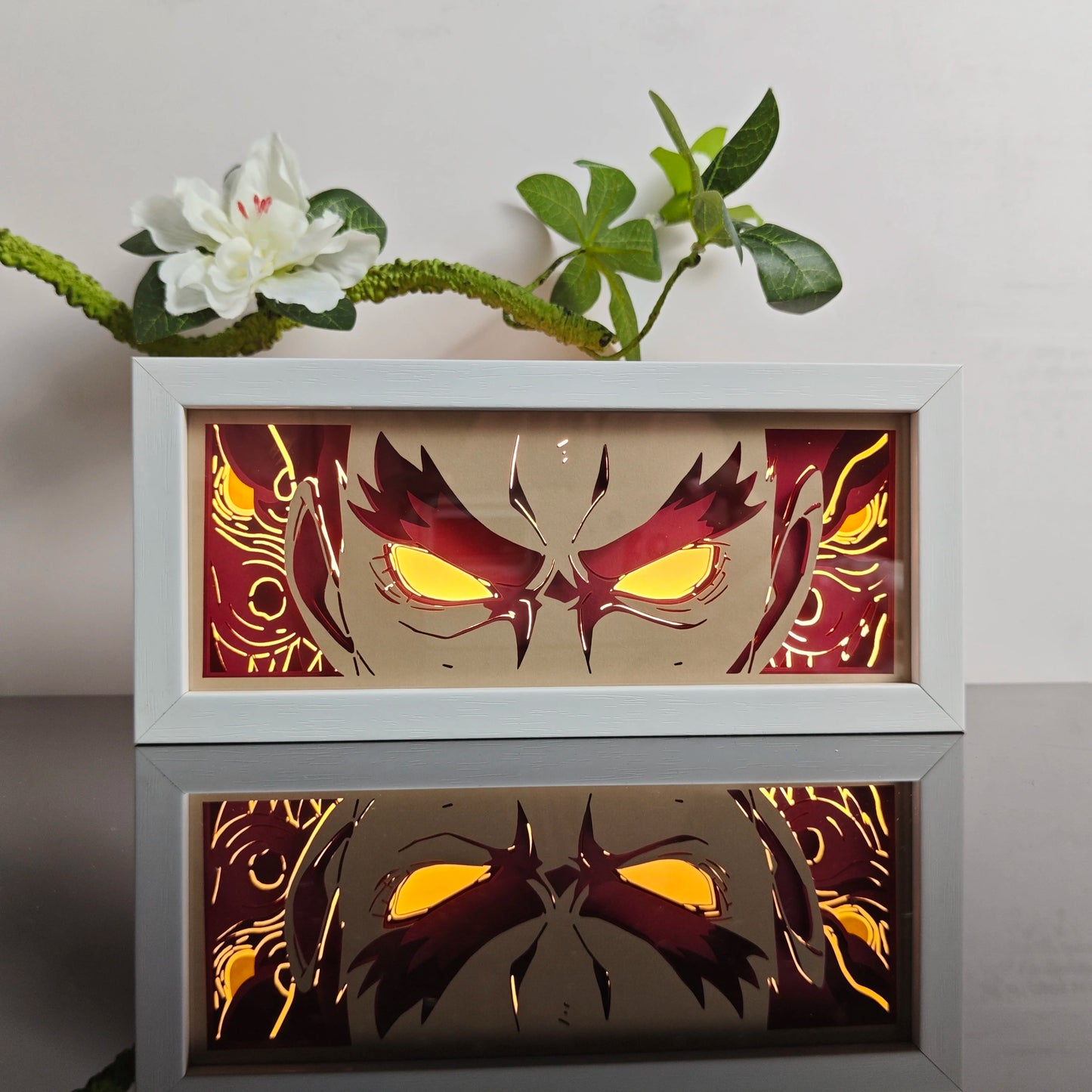 anime Atmosphere Night Light Paper Carving Light Paper-Cut Light