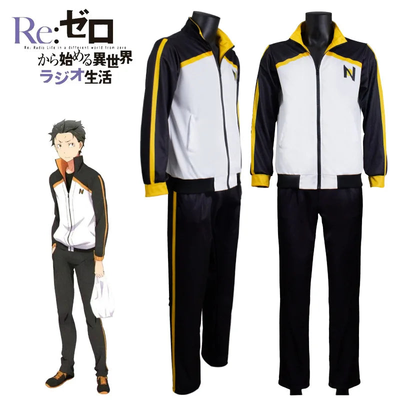 Anime Re: Zero Kara Hajimeru Isekai Seikatsu Subaru Natsuki Cosplay