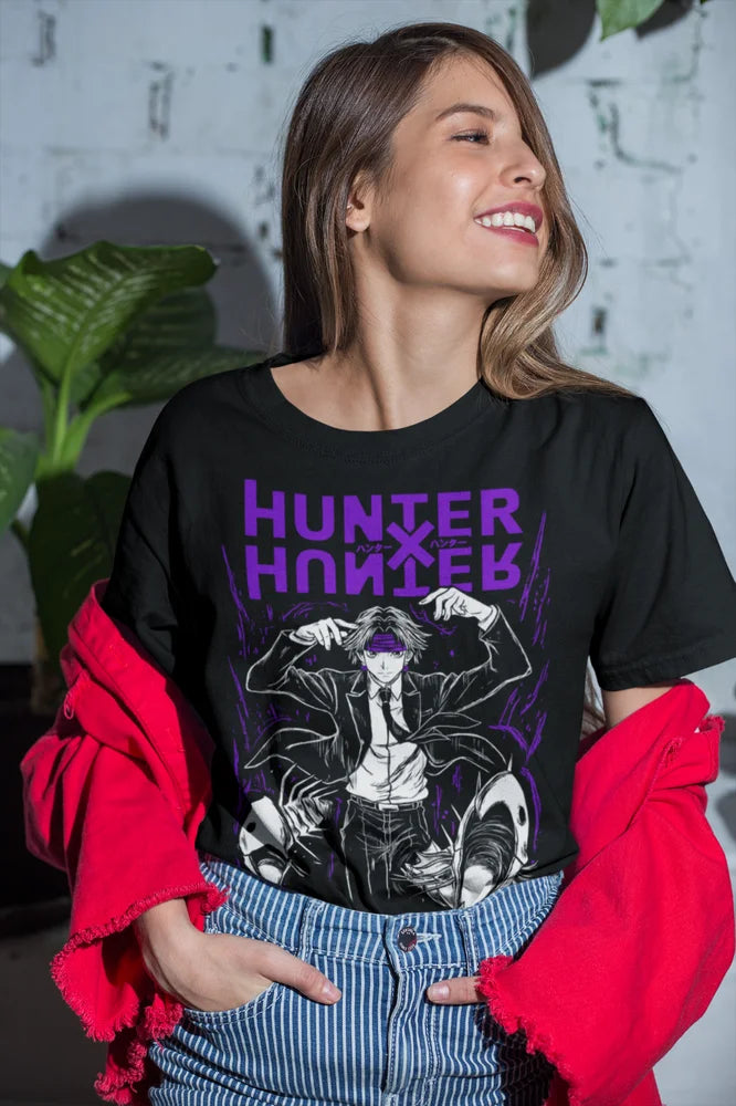 Hunter X Hunter Chrollo Lucilfer T-shirt HXH Anime Graphic Tee All Size