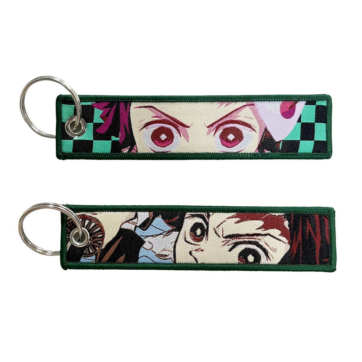 Anime embroidery Key Jet Tag Key chain Anime Keychains Key Ring Holder Pendant