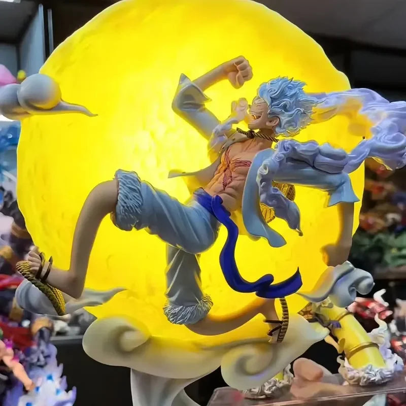 One Piece Flying To The Moon Nika Sun  Gear 5 Luffy Figures Model