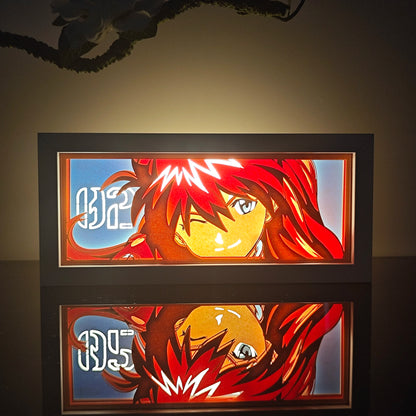 anime Atmosphere Night Light Paper Carving Light Paper-Cut Light