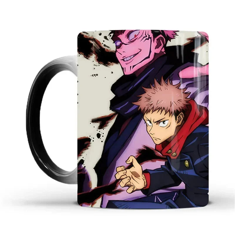 Anime Jujutsu Kaisen Color Changing Mug Coffee Cup Magic Ceramic Cups