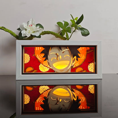 anime Atmosphere Night Light Paper Carving Light Paper-Cut Light