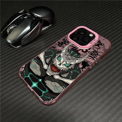 Kaiju No 8 Kafka For iPhone 15 14 13  Pro Max  Fashion Colorful Silver Phone Case