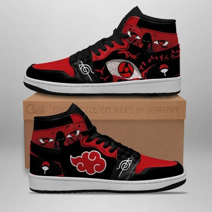 Naruto Anime Uchiha Itachi Akatsuki Sneakers Casual Shoes Basketball Shoes