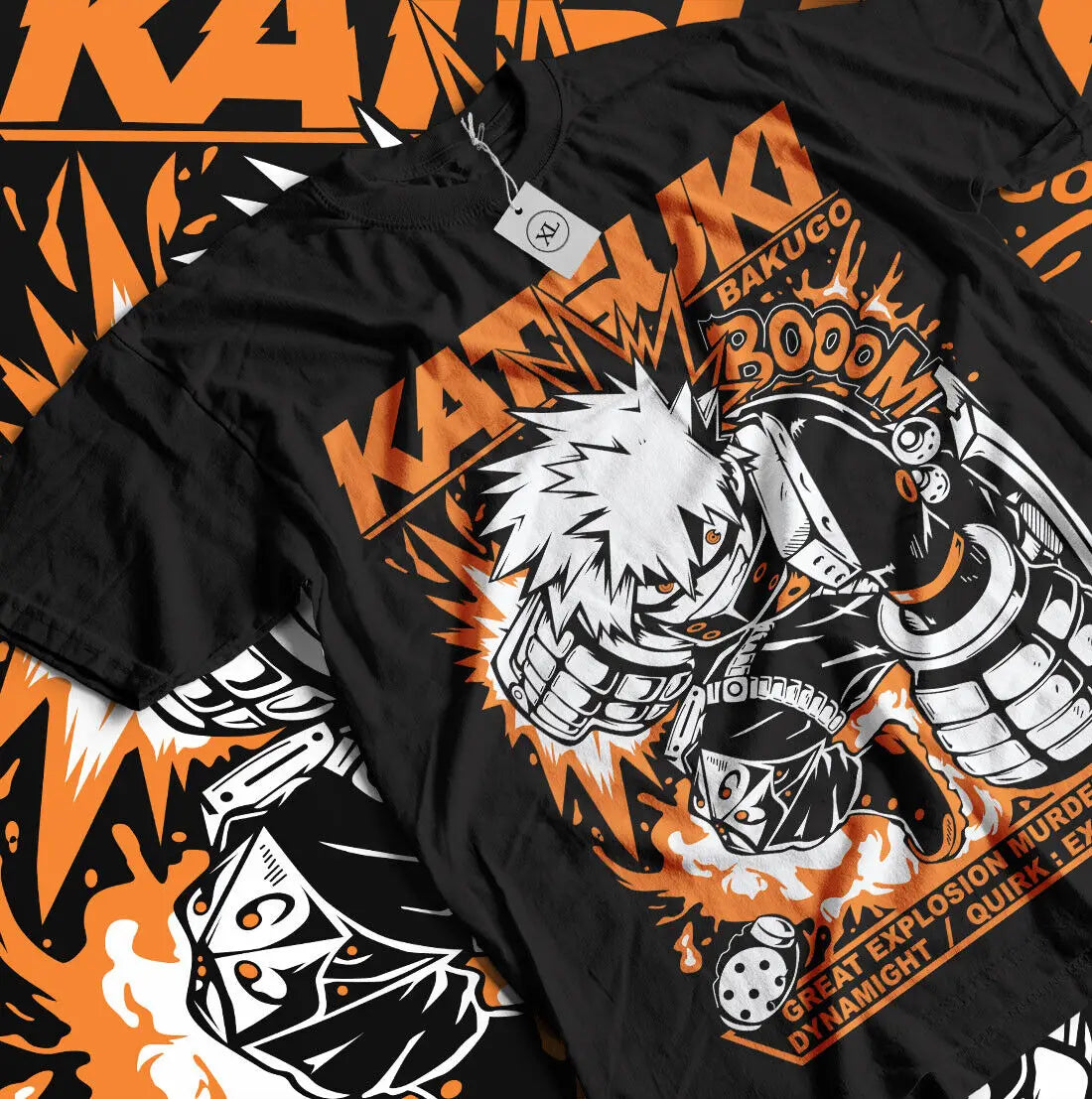 Bakugo Katsuki T-Shirt  Hero  MHA Anime T-Shirt  All Size