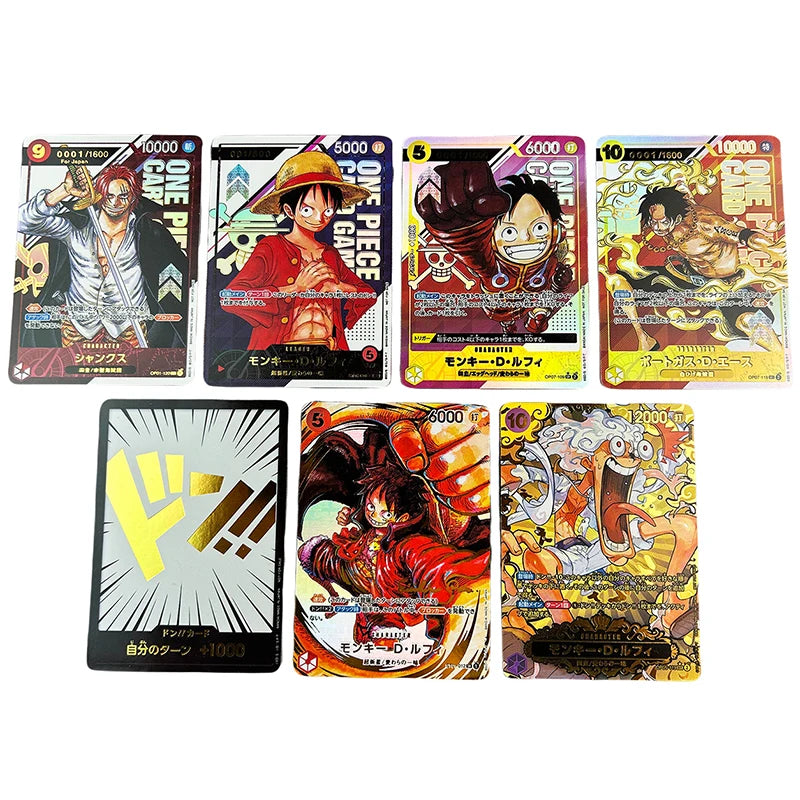 One Piece OPCG Prize Card bronzing Japanese English Oda Luffy Shanks Zoro law Reiju  Collection Cards